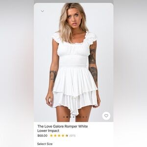 PRINCESS POLLY LOVE GALORE ROMPER US 2